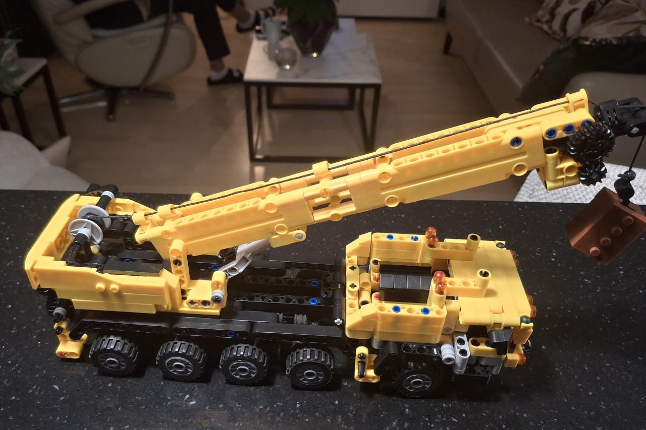 Telescoop kraan Lego imitatie