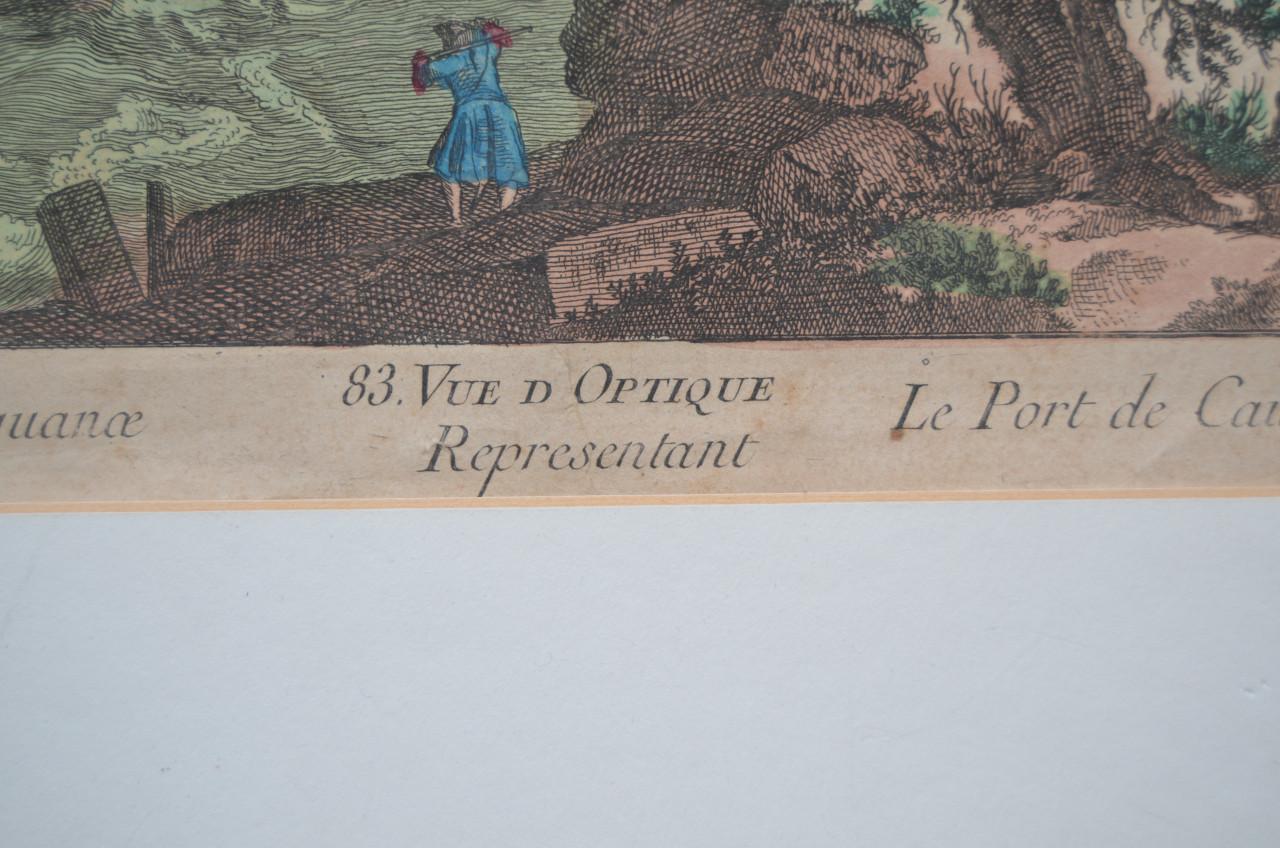 Parijse Opticaprent 18e eeuws.