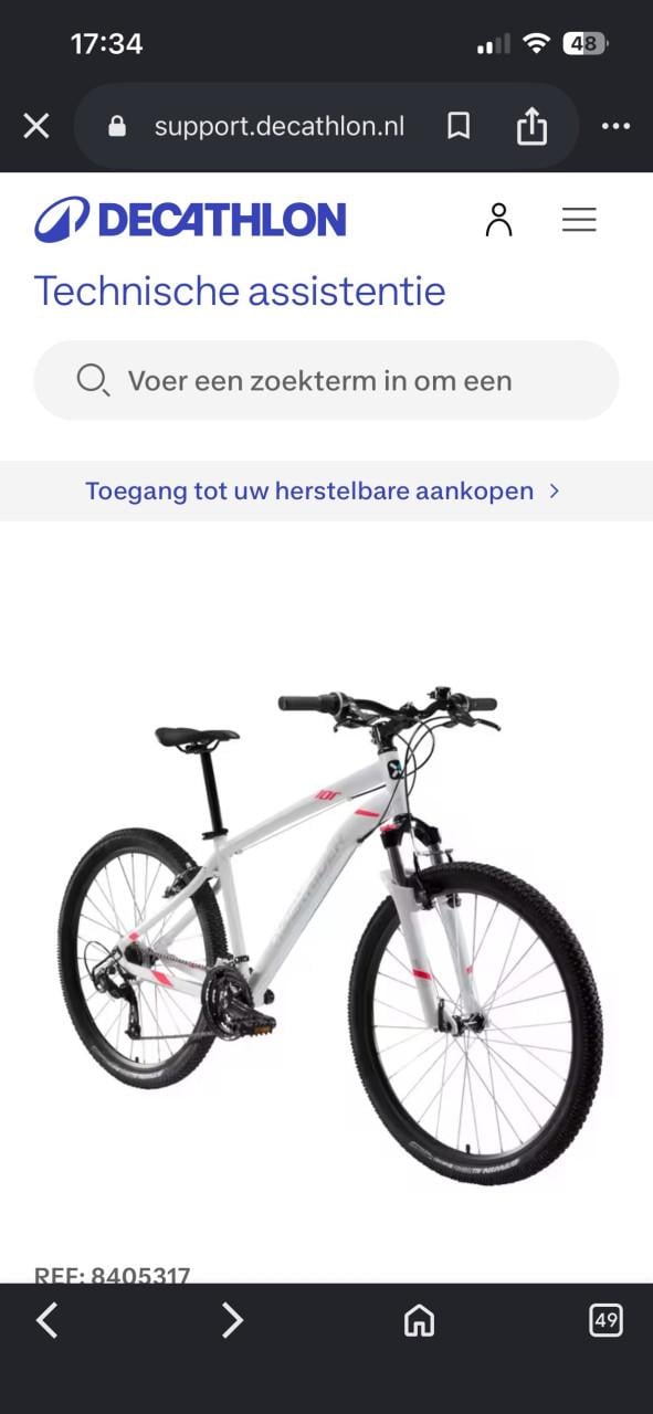 DAMES MOUNTAINBIKE WIT