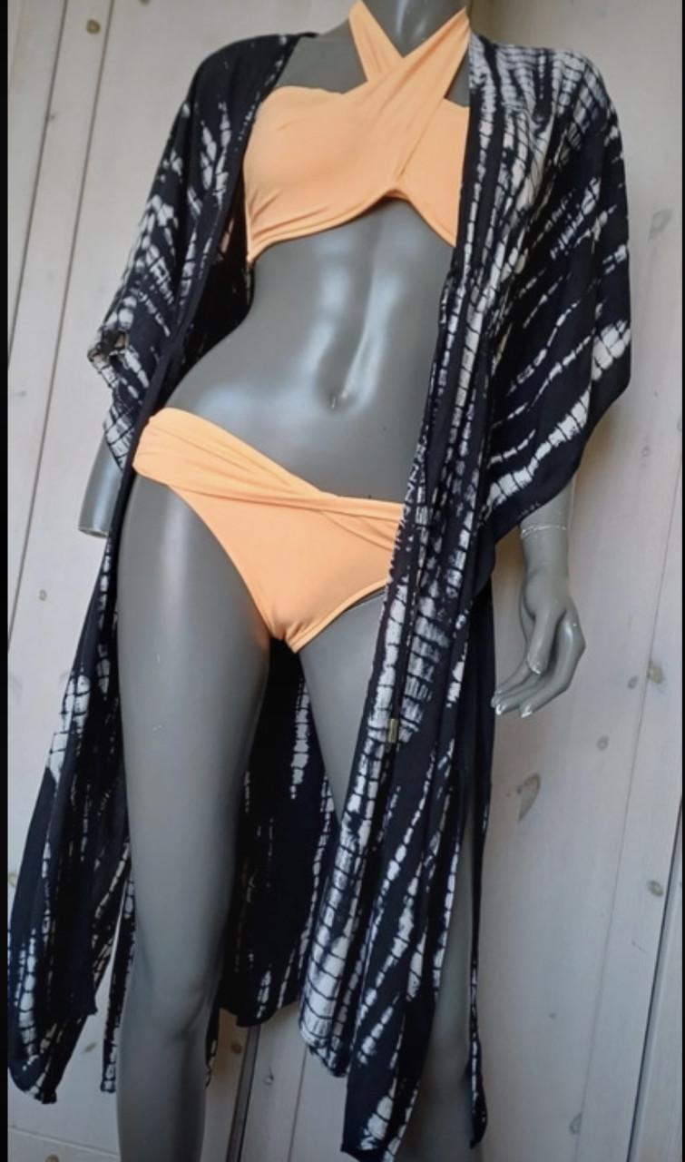 Cyell pasteloranje bikini maat 38 broekje B70 bovenstukje