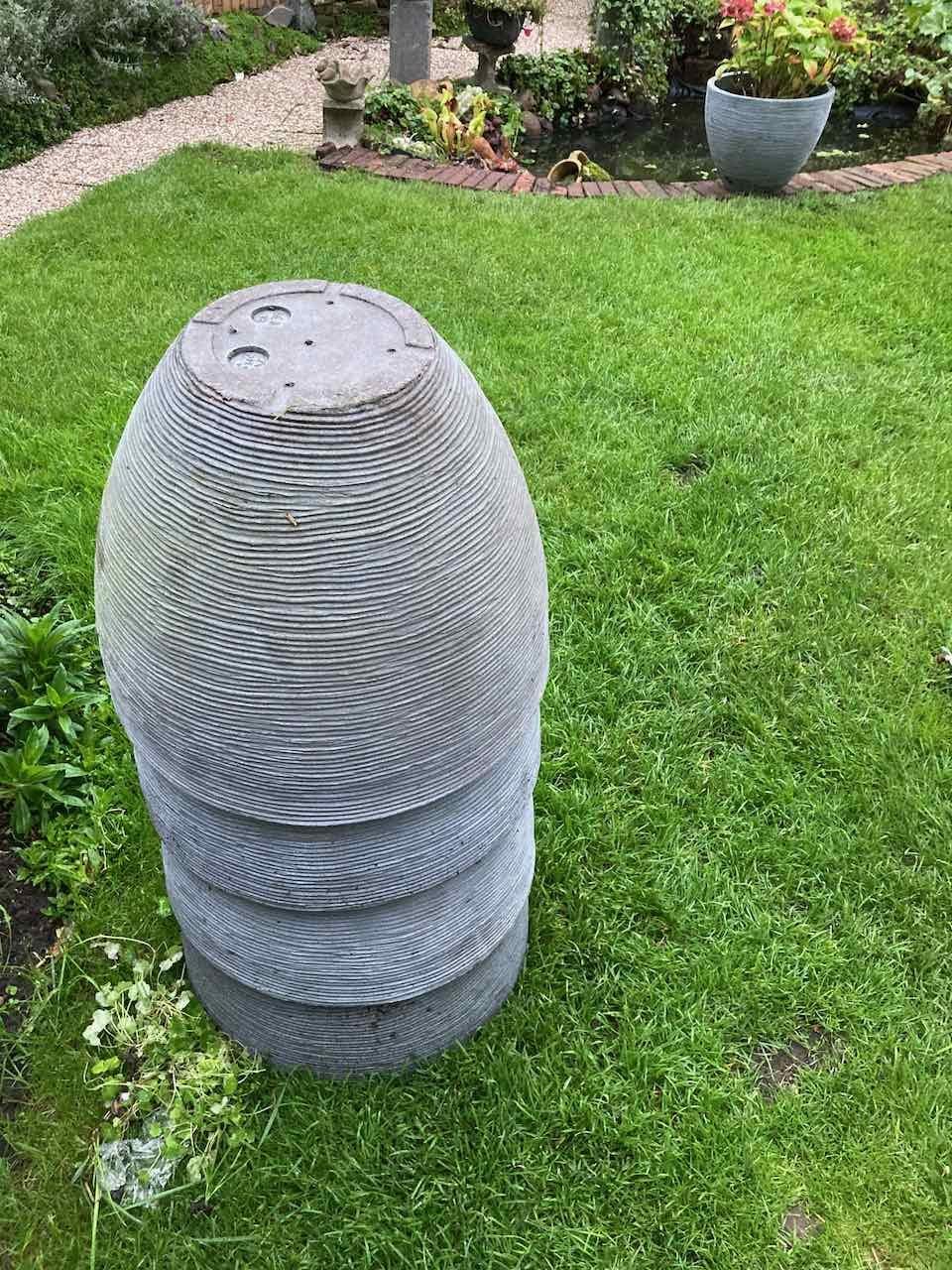 Grote kunststof tuin sierpotten