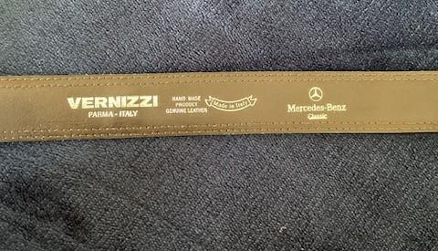 Vernizzi nieuwe lederen riem 1.20m