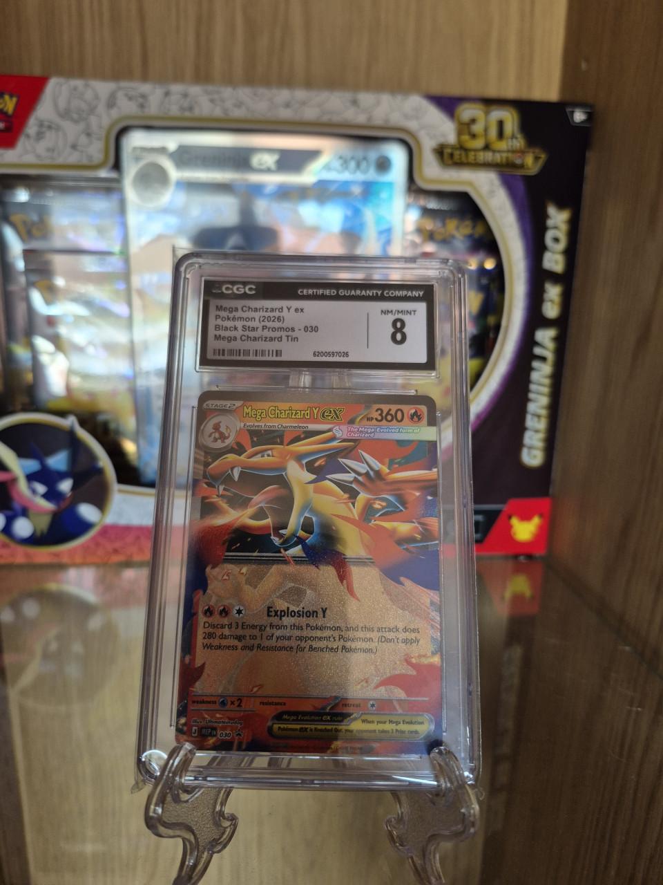 Pokemon Charizard Y - CGC8