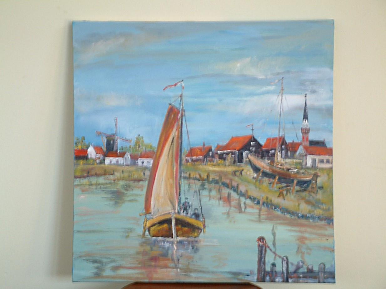 Arnemuiden Haven -werf  met warme dagen