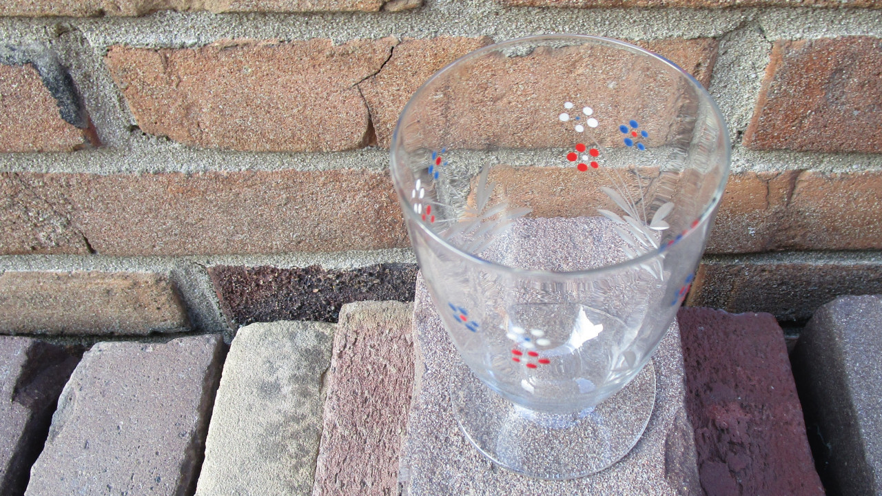 Mooi vintage glas zie de foto's.