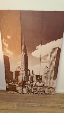 Kamerscherm New York bij daglicht 120x170 cm