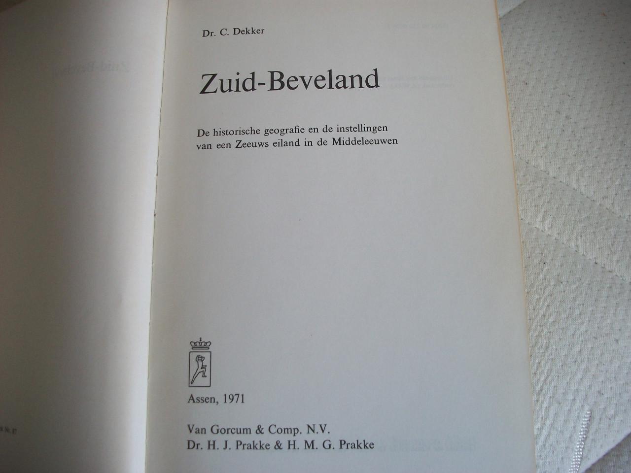 Historische Geografie Zuid-Beveland