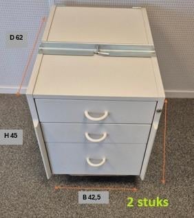 Kantoormeubelen bureau, ladekast, kast