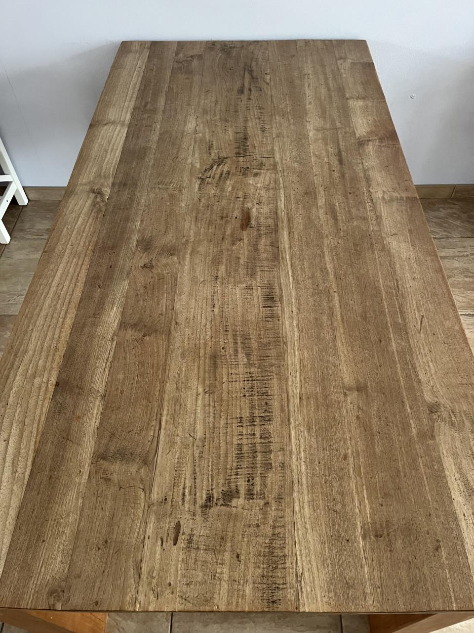 Massief teak houten eettafel 200x100