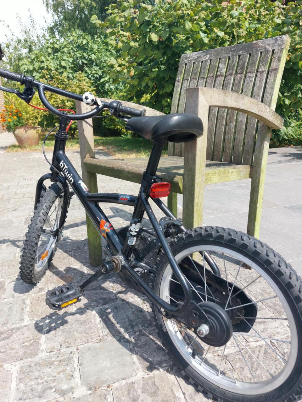 Cross fiets zwart bTwin 16 inch