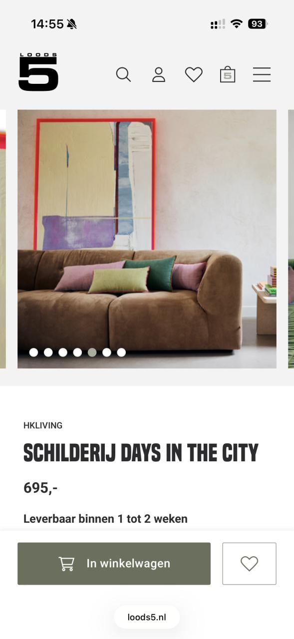 HK Living schilderij perfecte staat