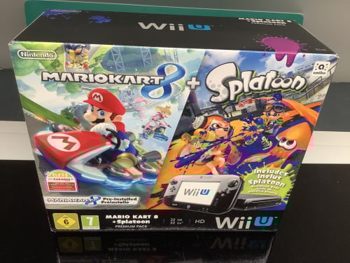 Prachtige set van de Wii U van Nintendo. Mario Kart / Splatoon+ extra