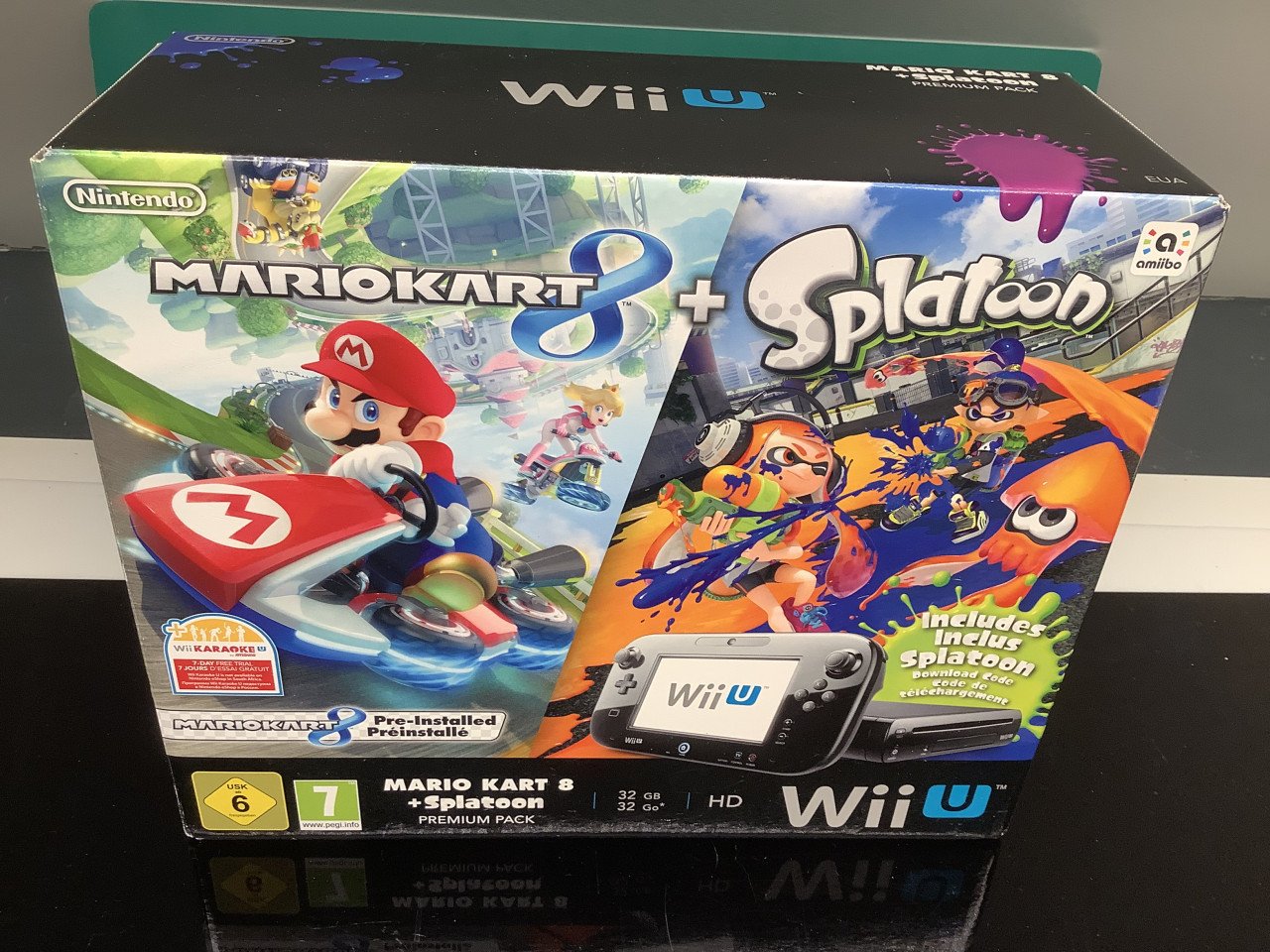 Prachtige set van de Wii U van Nintendo. Mario Kart / Splatoon+ extra