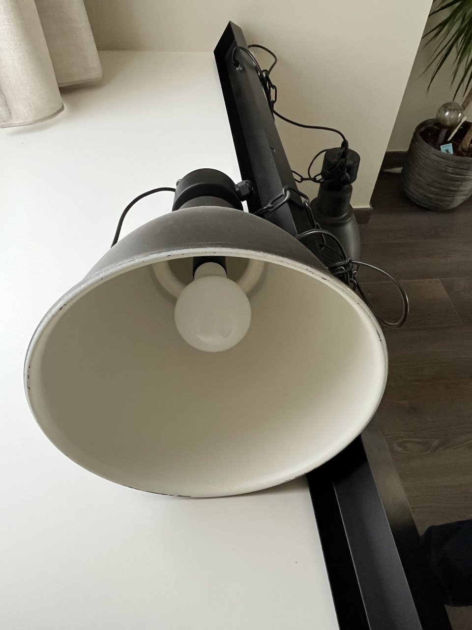 Industriële zwarte hanglamp