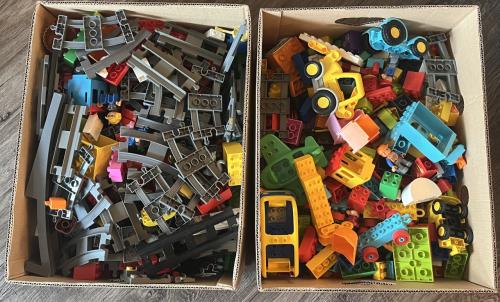 Duplo 2 bananendozen incl treinrails