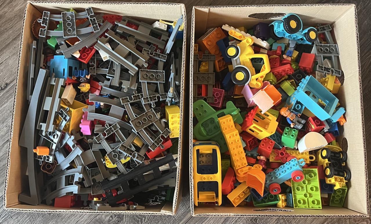 Duplo 2 bananendozen incl treinrails