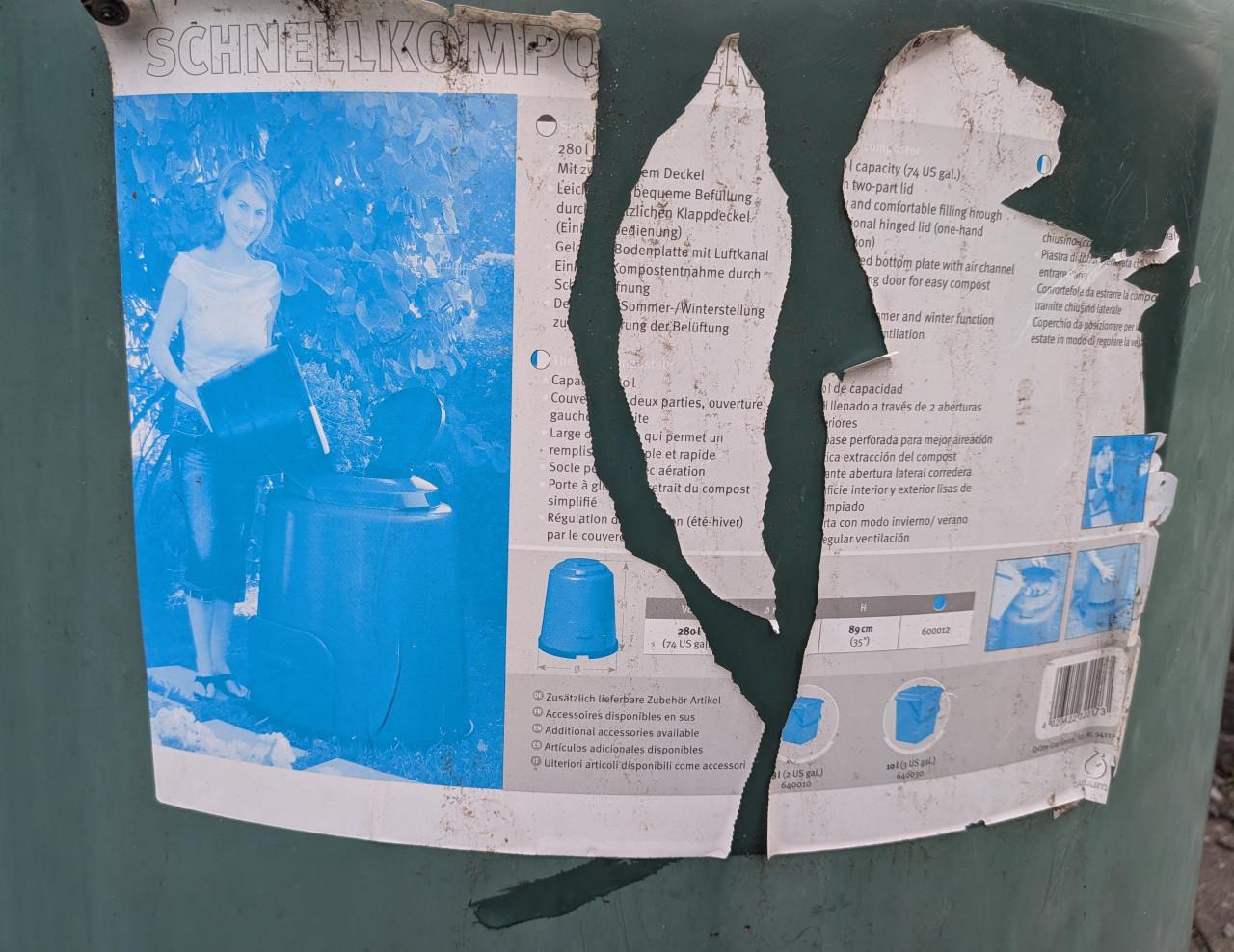 Compost ton vat 280L