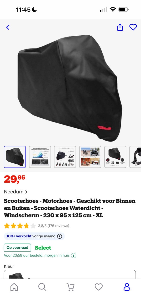 BTC Riva scooter mat zwart