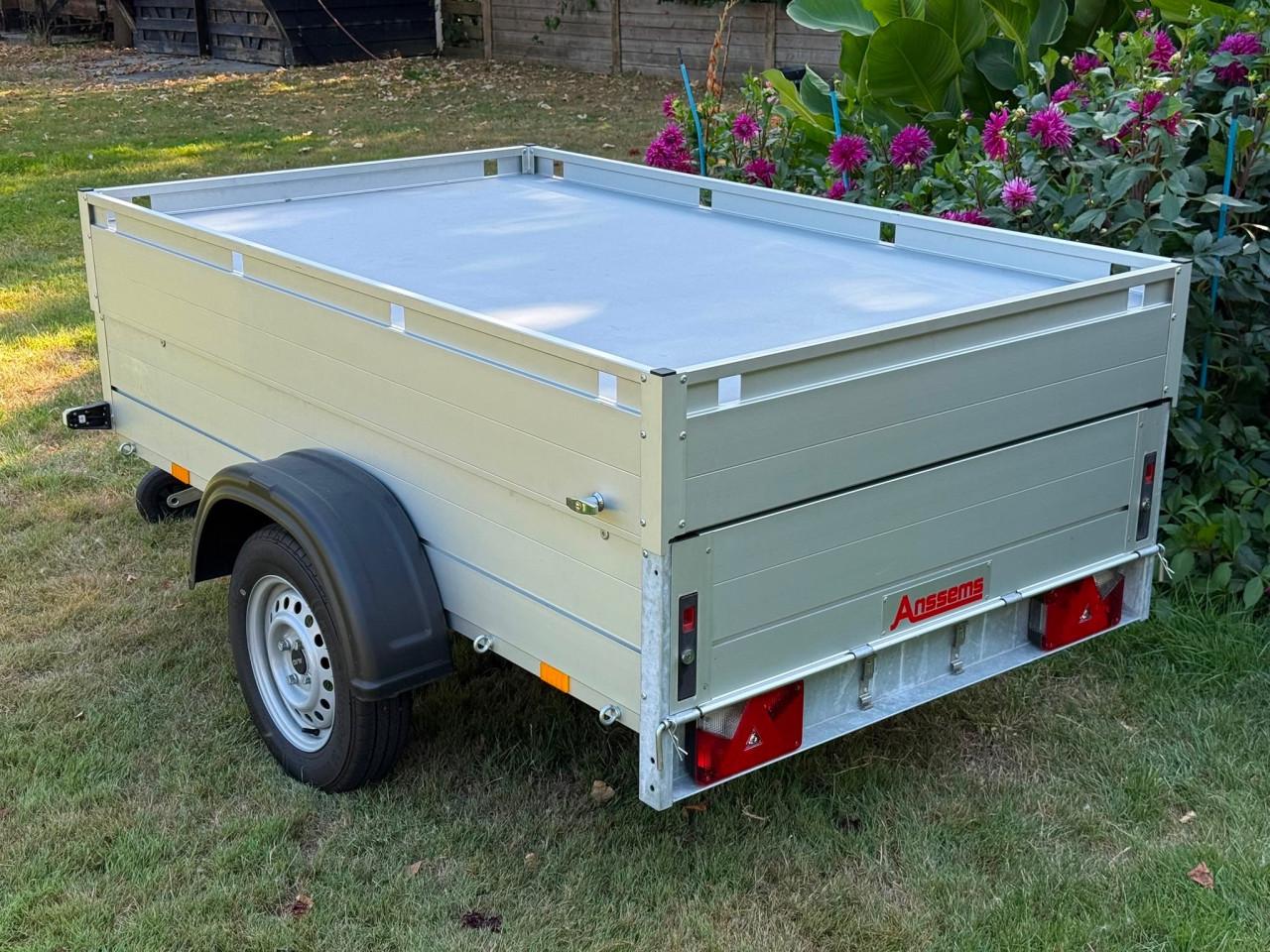 Anssems GT750 bagagewagen | 211 × 126 × 48 cm Incl disselslot & reservewiel