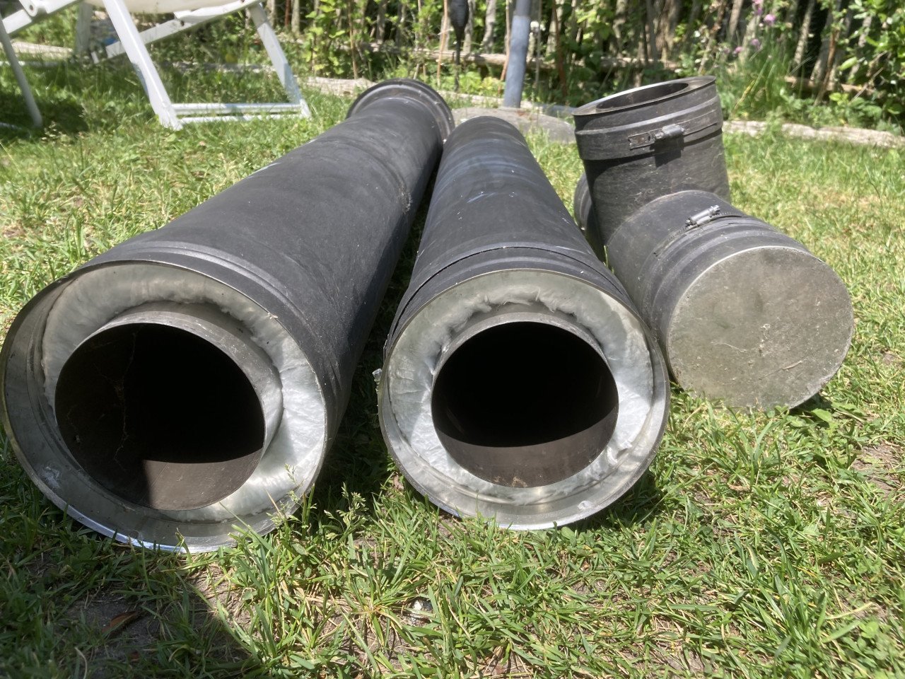 Dubbelwandige rvs kachelpijp