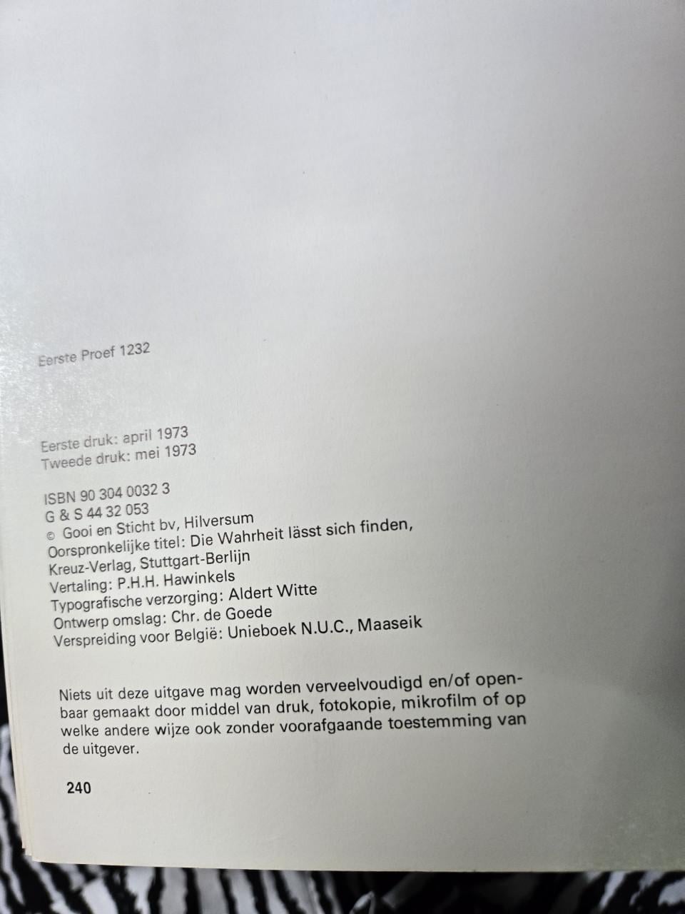 Boek:Vijf broden en twee vissen 1973 2e druk