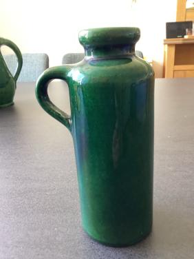 Vintage Hulsterkamp Jeverkruikje. ( Diepgroene kleur)