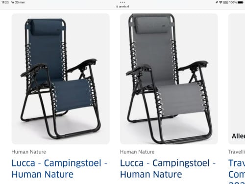 Campingstoelen.  45 euro per stuk!!!!!!!