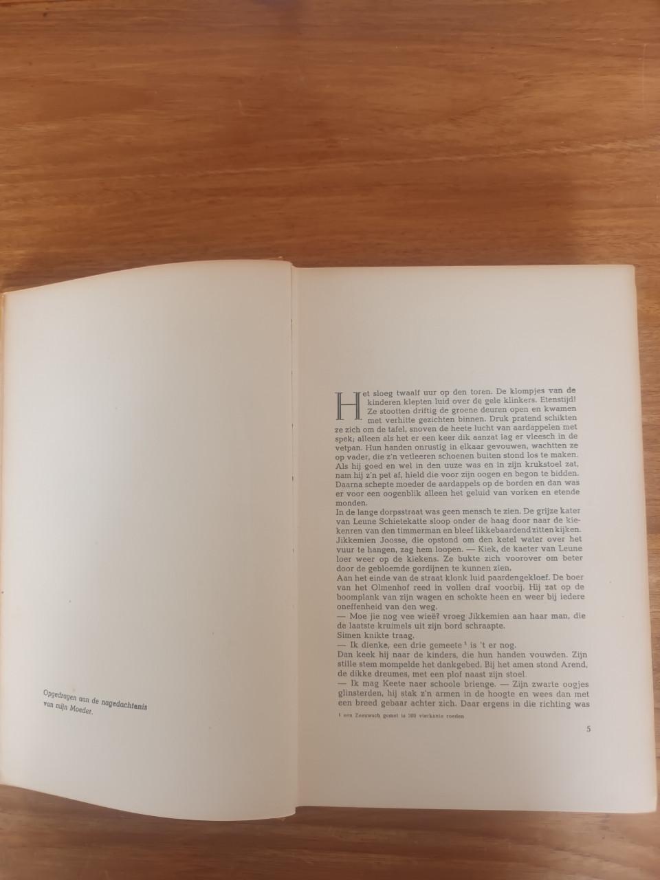 Zeeuwse streekroman Jikkemien uit 1941