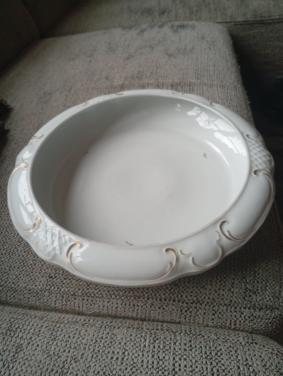 Oude Porseleinen Schaal 34 x 6 cm