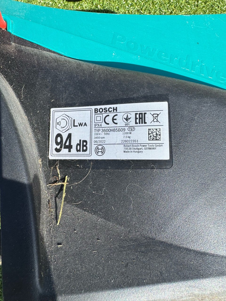 Elektrische grasmaaier Bosch