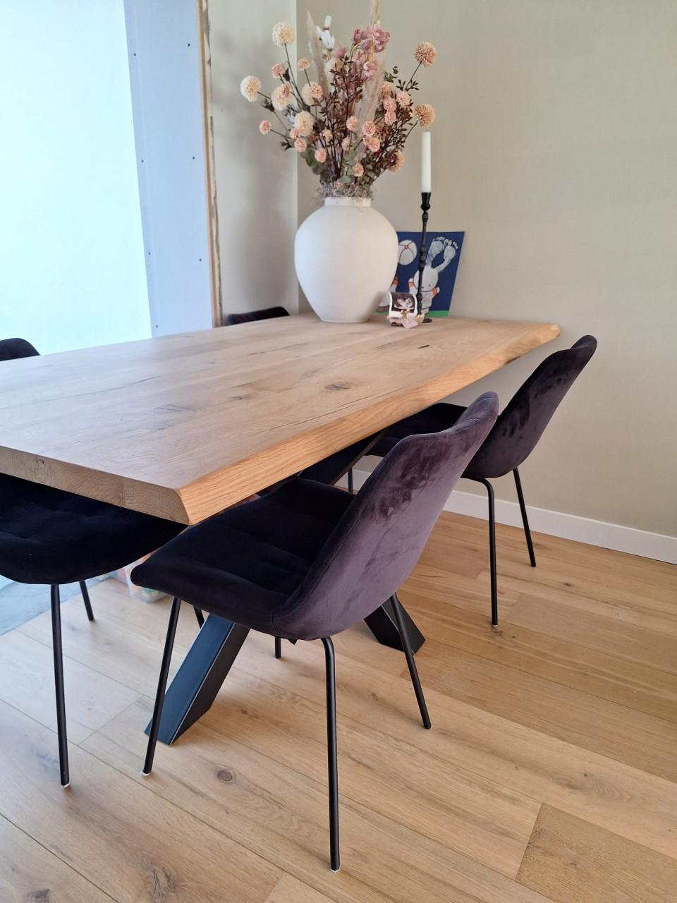 6 mooie eetkamerstoelen zwart, nog heel netjes
