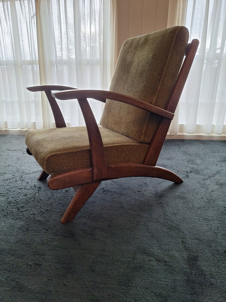 2 leunstoelen, jaren 50/60