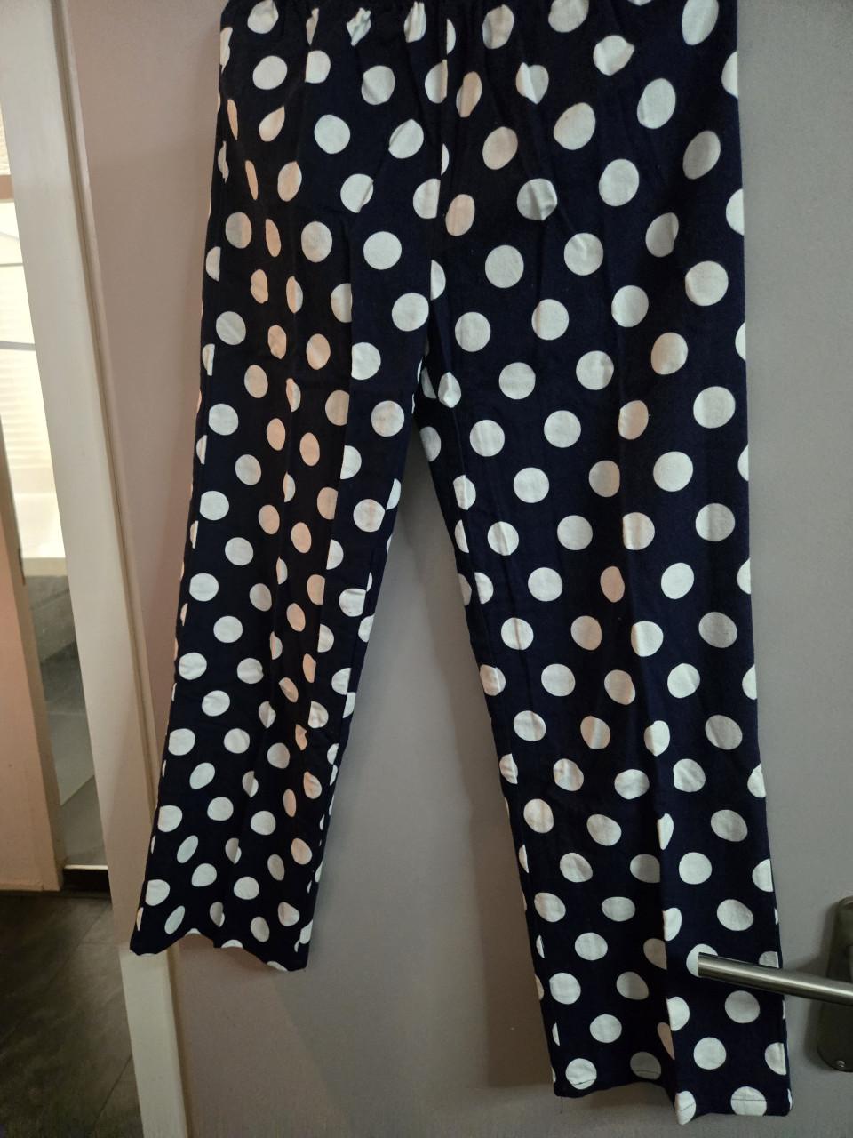 Donkerblauwe doorknoop-pyjamaset Maat M Evora  Nieuw