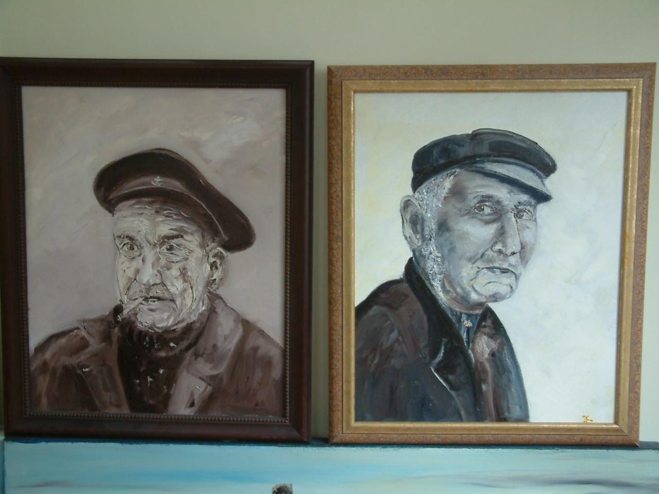 Vissers - Vissers vrouwen  schilderijen   Jac Caljouw  Arnemuiden