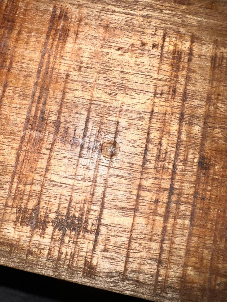 Mango houten industriële bartafel met stoelen + Mango houten salontafel