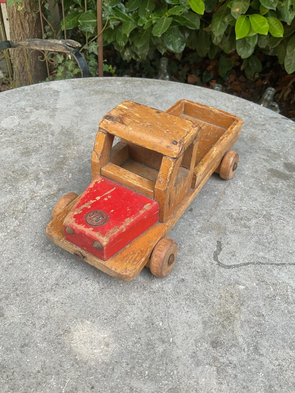 Houten Pick-up truck jaren 60-70 .