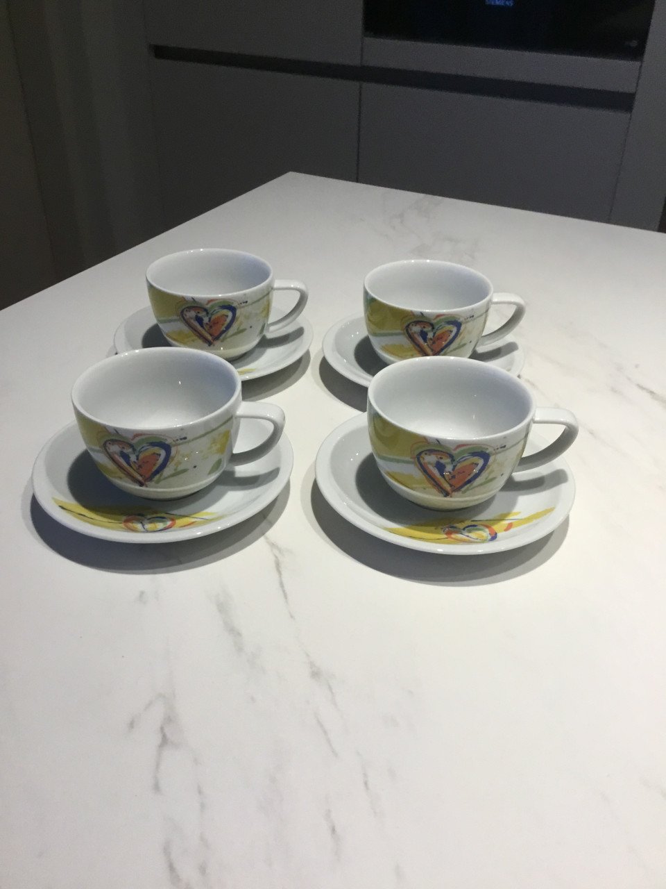 Rosenthal Epoque Carla Manco  kop en schotel 4 stuks