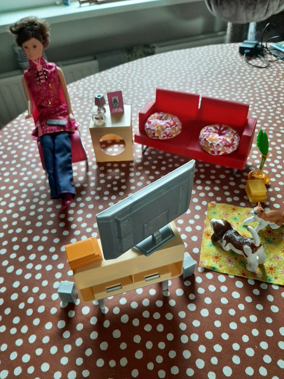 Woonkamer Barbie