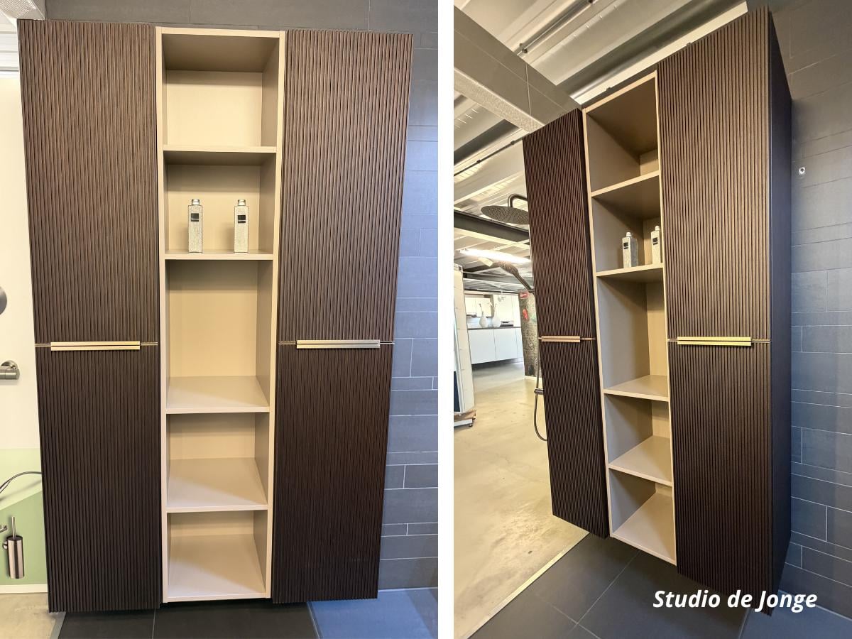 Luxe badkamermeubel + doucheopstelling – showroommodel te koop