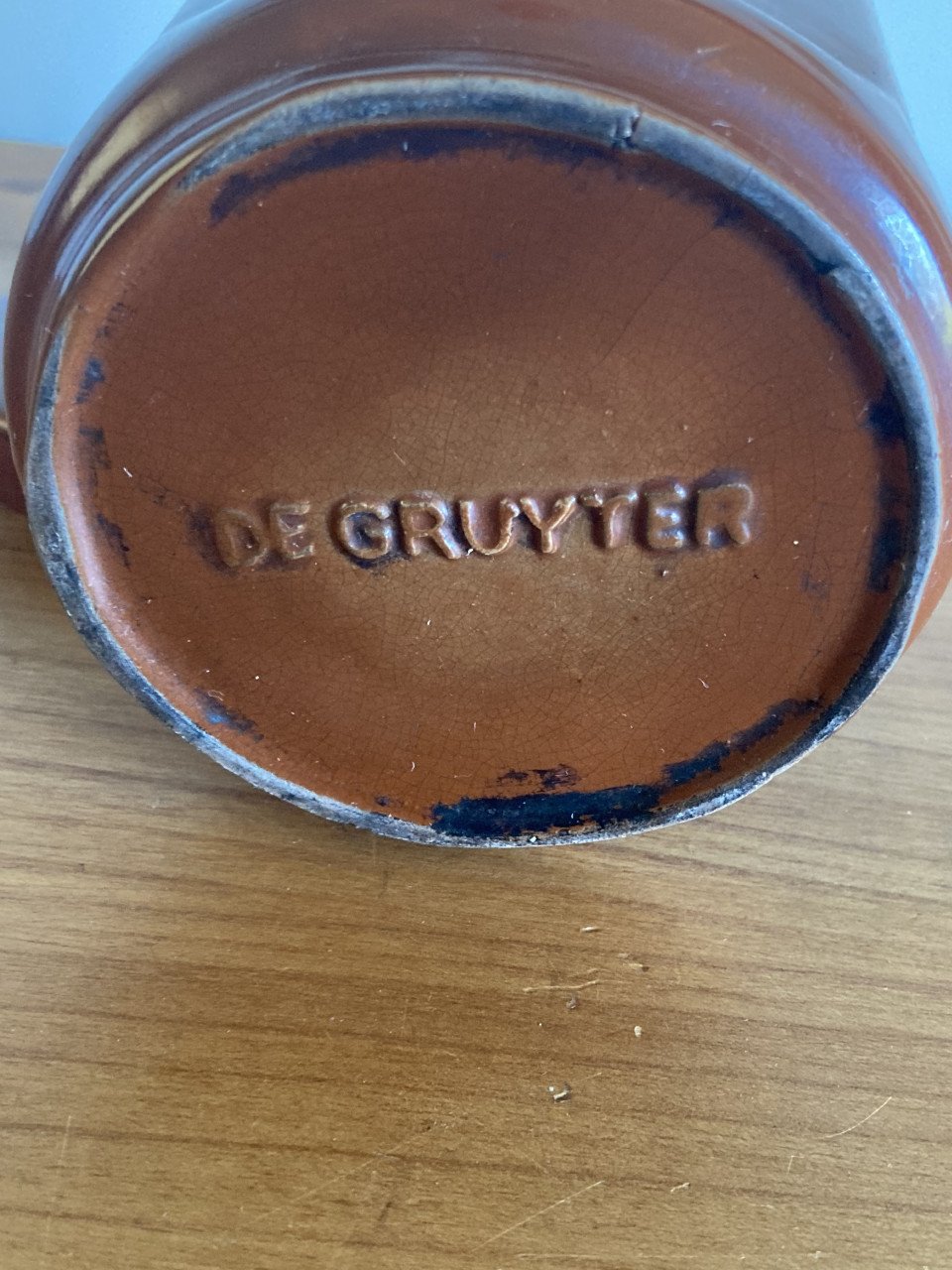 Chocolade-/koffiekan van De Gruyter periode 1930-1940