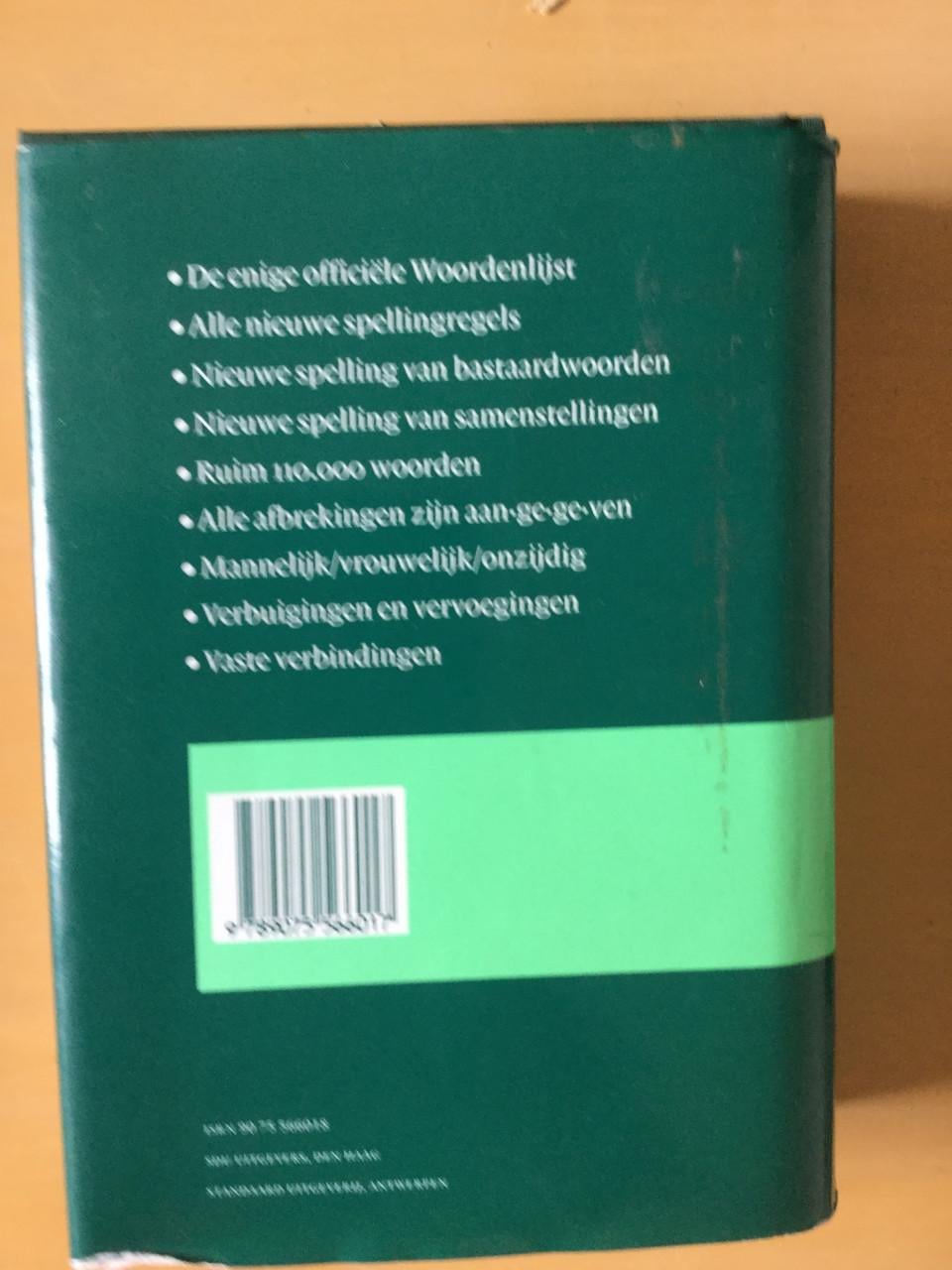 Woordenlijst Nederlandse taal 1995 Nederlandse Taalunie