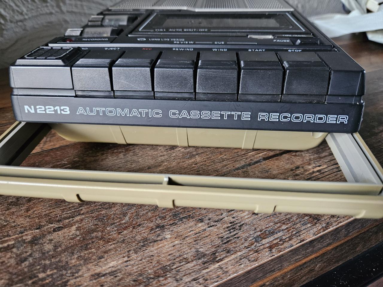 Vintage werkend Philips N2213 Automatische Cassetterecorder