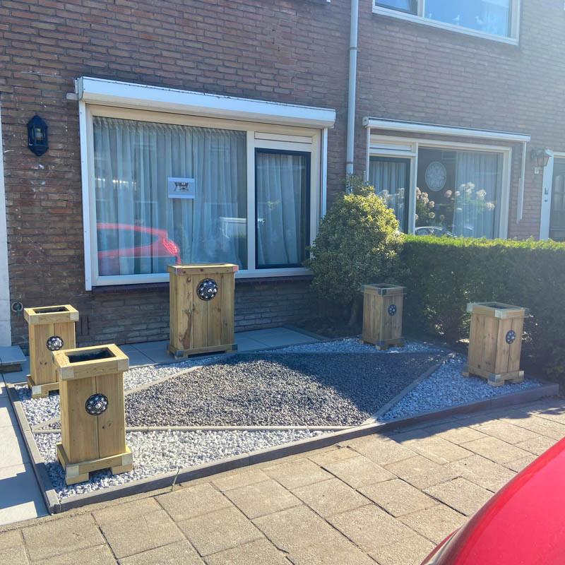 Zeeuwse knop bloembakken projecten ter inspiraties L200 x B48 x H55