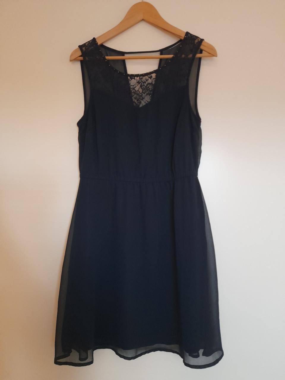 Blauw jurk kant Only maat s (riempje ontbreekt)