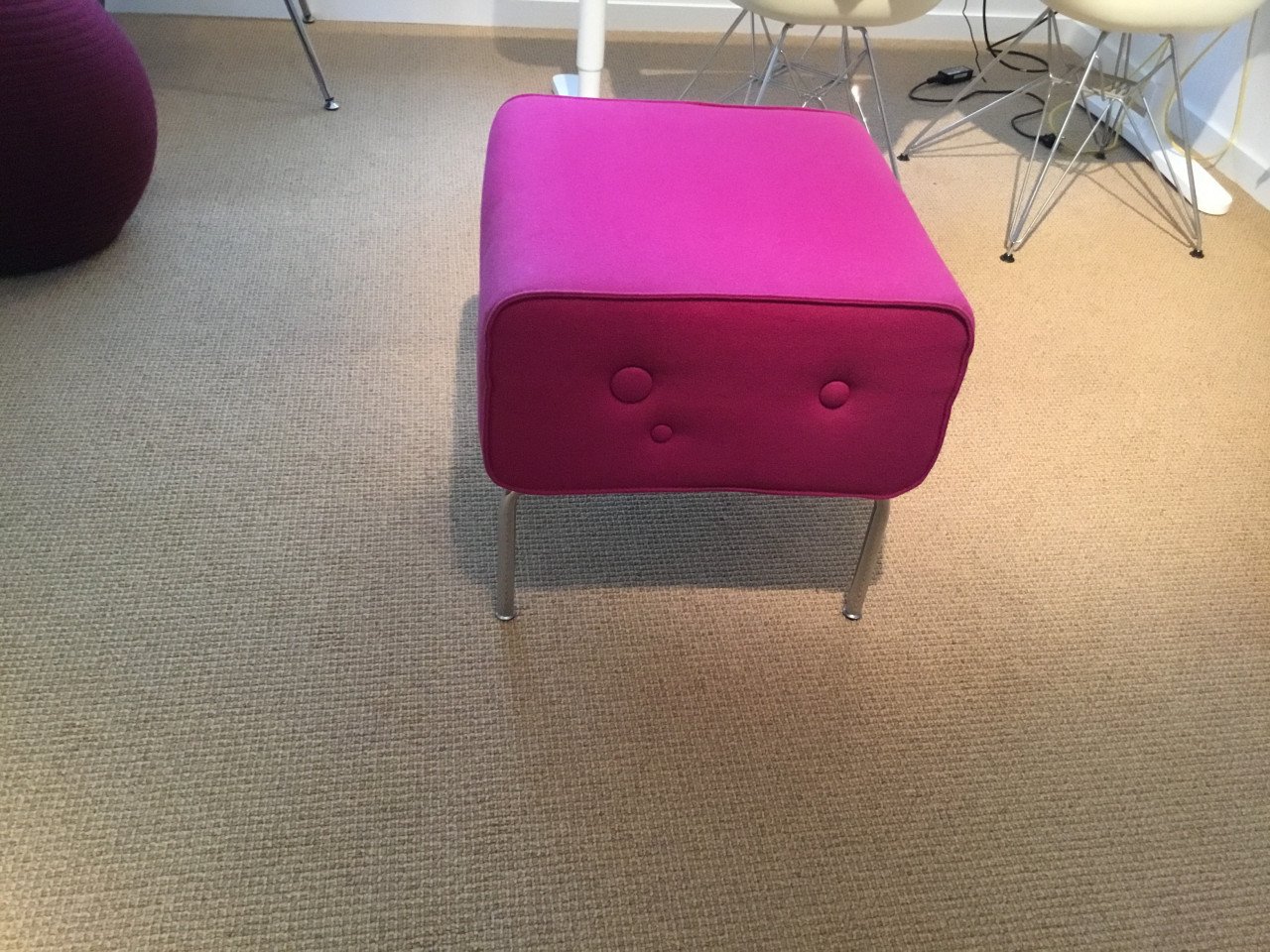 Design Pode poef en Hay kussen.