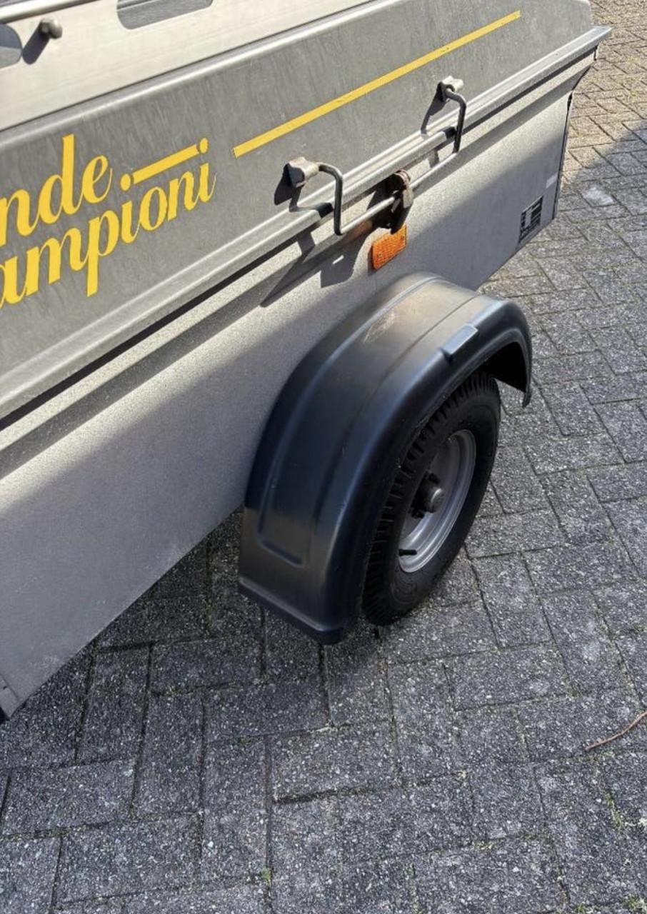 Bagagewagen / Aanhangwagen met deksel fietsendrager en bagagerek