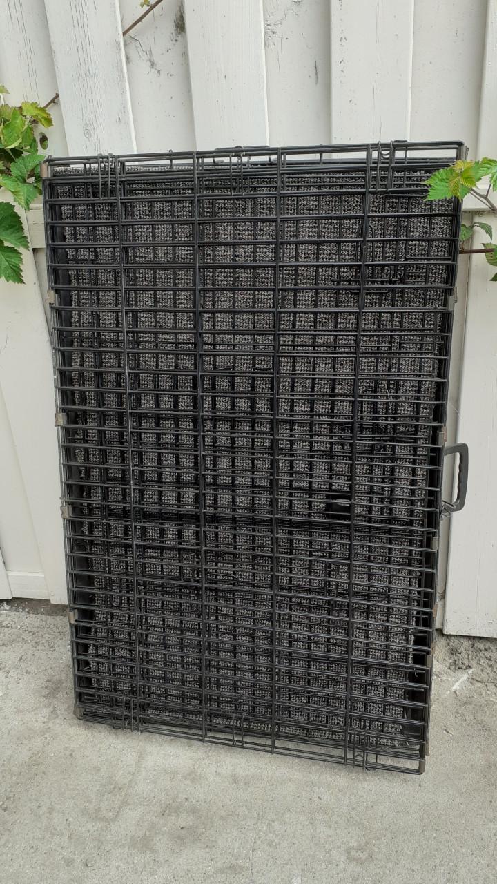 Grote zwarte bench