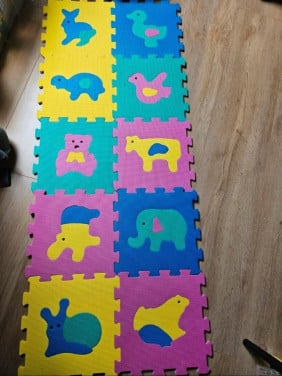 Vloermatten dieren  30x 30 10 stuks
