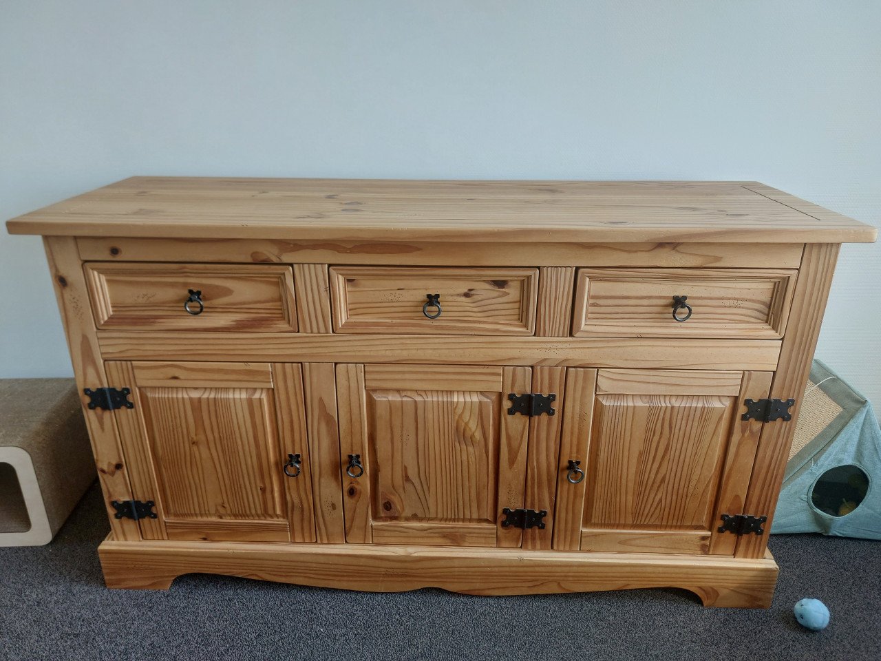 Mexicaans Grenen Dressoir + TV kast + salon tafel