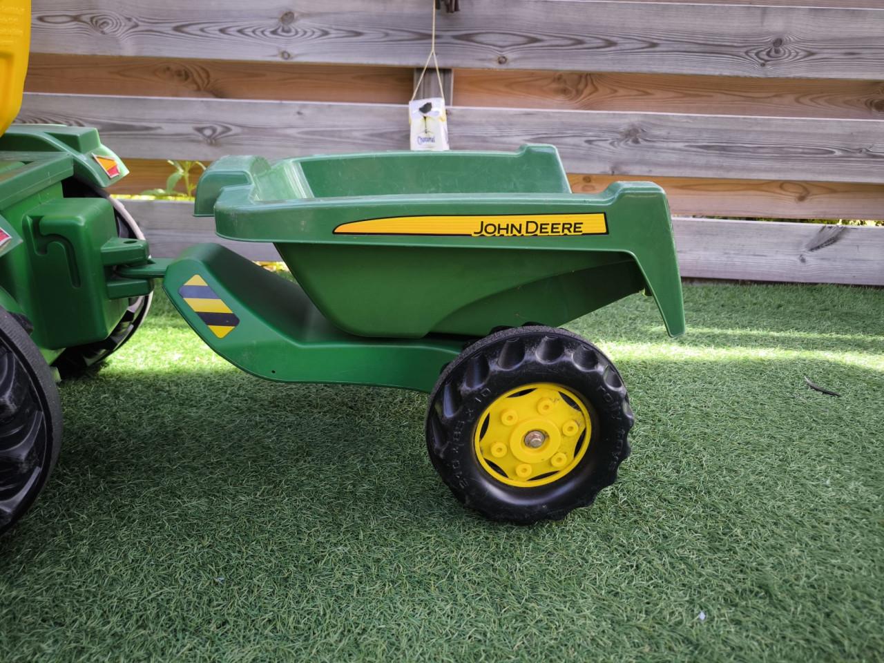 Traptractor john deere rolly toys met aanhanger